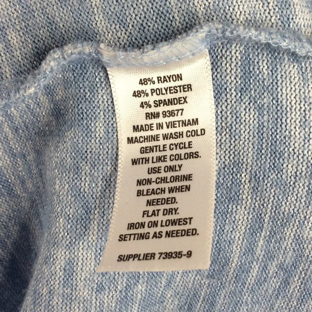 a.n.a. A New Approach Women's Sweater Top Blue Short Sleeve‎ Small - Picture 7 of 8